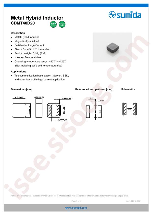 CDMT40D20HF-R27NC