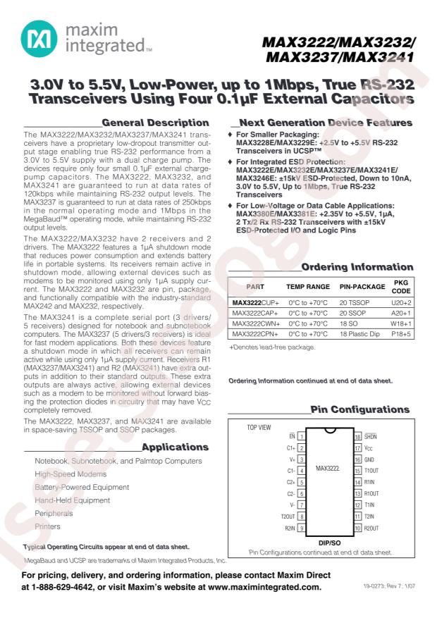 MAX3232CSE+T