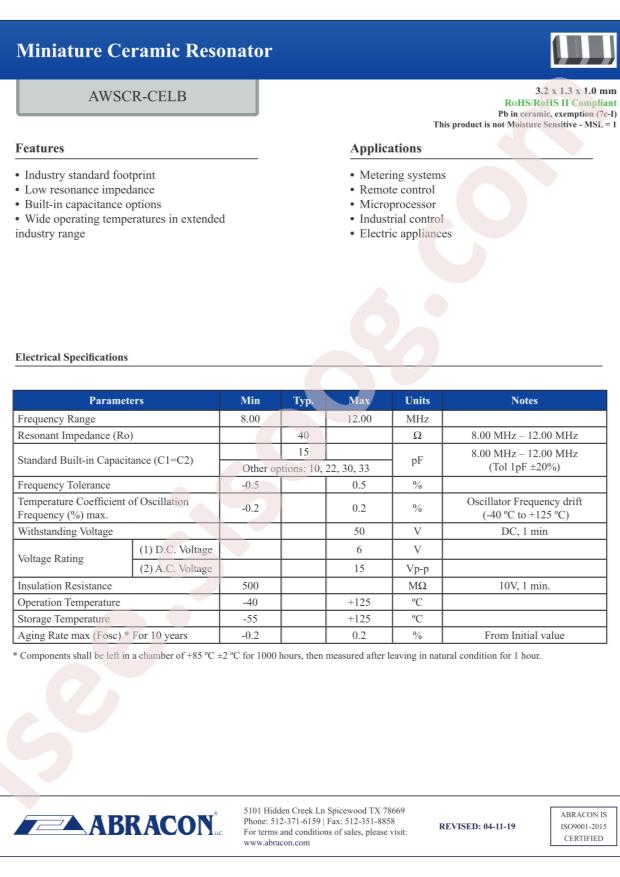 AWSCR-12.00CELB-C33-T3