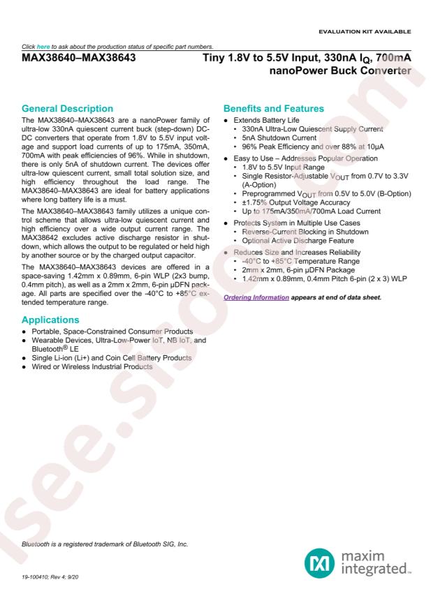 MAX38642AENT+