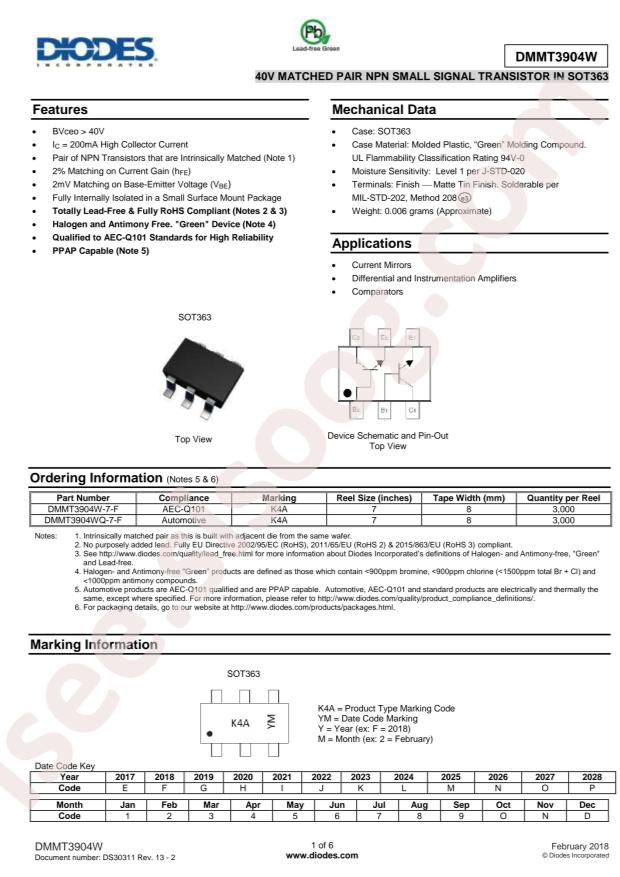 DMMT3904WQ-7-F