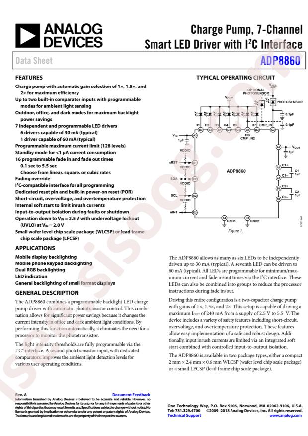 ADP8860ACPZ-R7