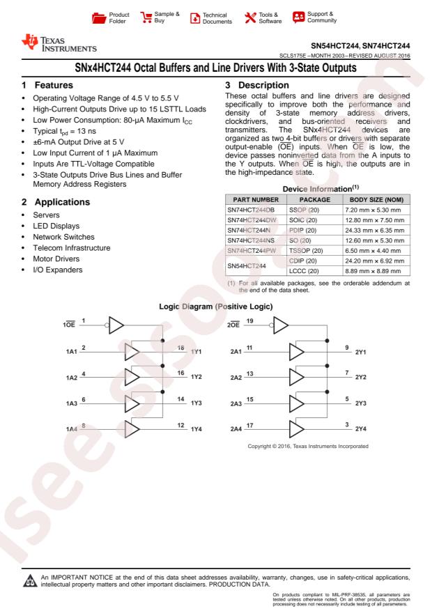 SN74HCT244N