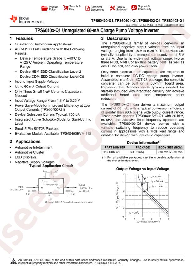 TPS60402QDBVRQ1
