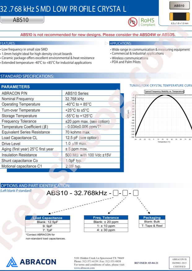 ABS10-32.768KHZ-T