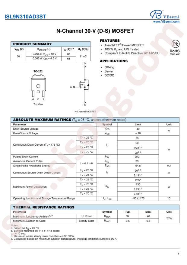 ISL9N310AD3ST-VB