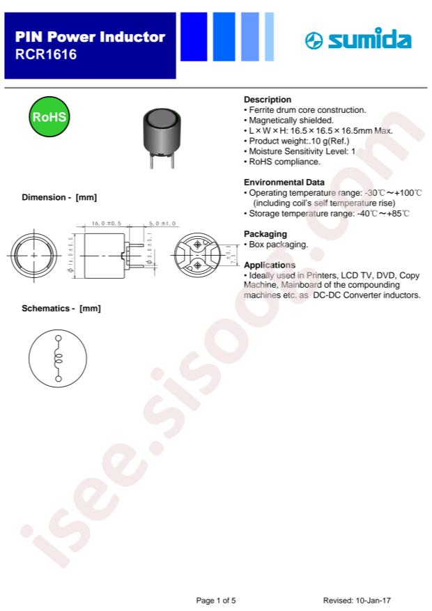 RCR1616NP-101K