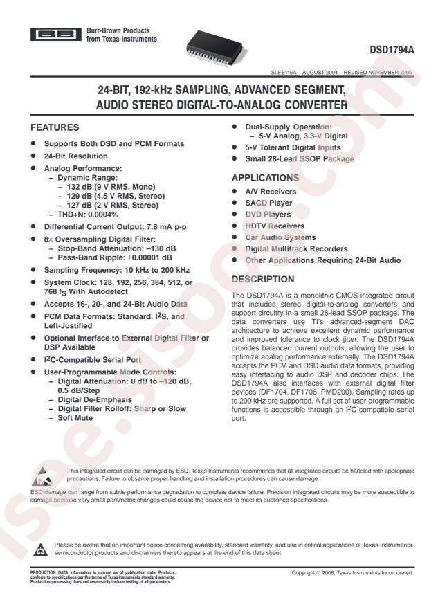 DSD1794ADBR