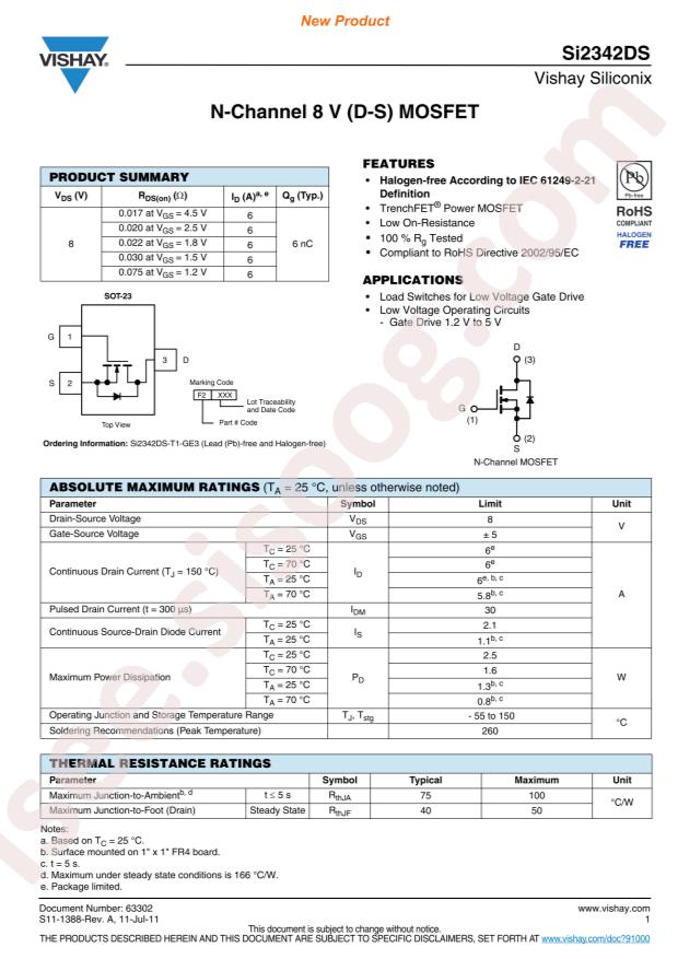 SI2342DS-T1-GE3