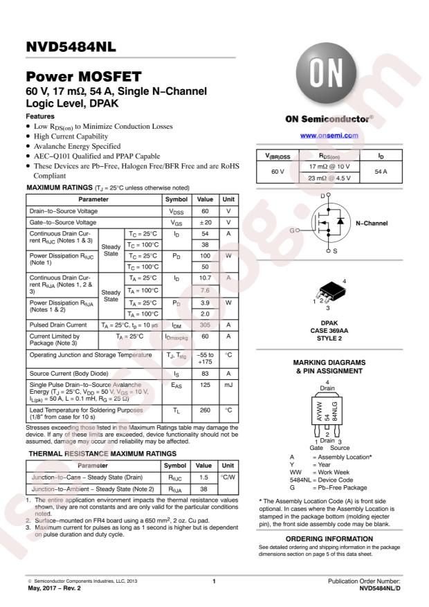 NVD5484NLT4G-VF01