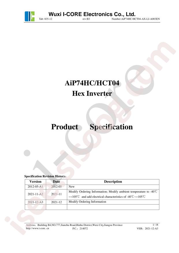 AiP74HC04