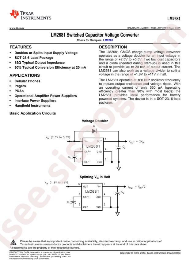 LM2681M6X/NOPB