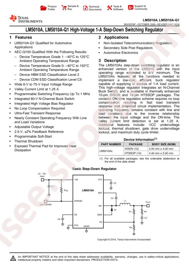 LM5010AMHX/NOPB