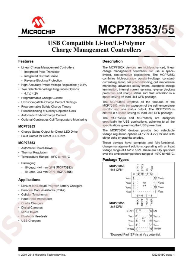 MCP73855-I/MF
