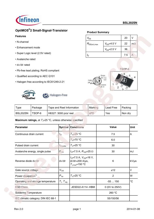 BSL202SN H6327