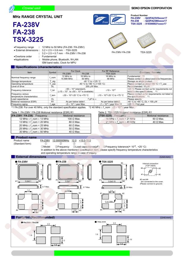 EPSON TSX-3225 16.0000MF18X-G