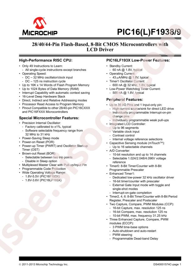 PIC16LF1939-I/P