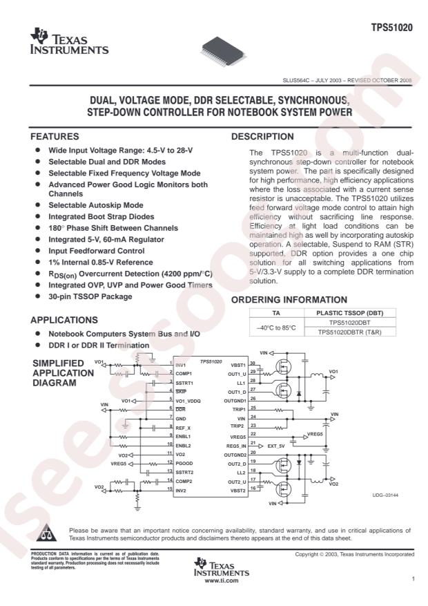TPS51020DBTR