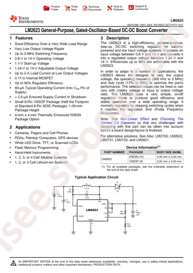 LM2623AMMX/NOPB