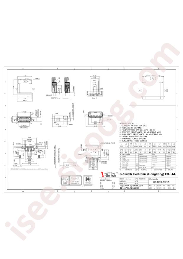 GT-USB-7021A8