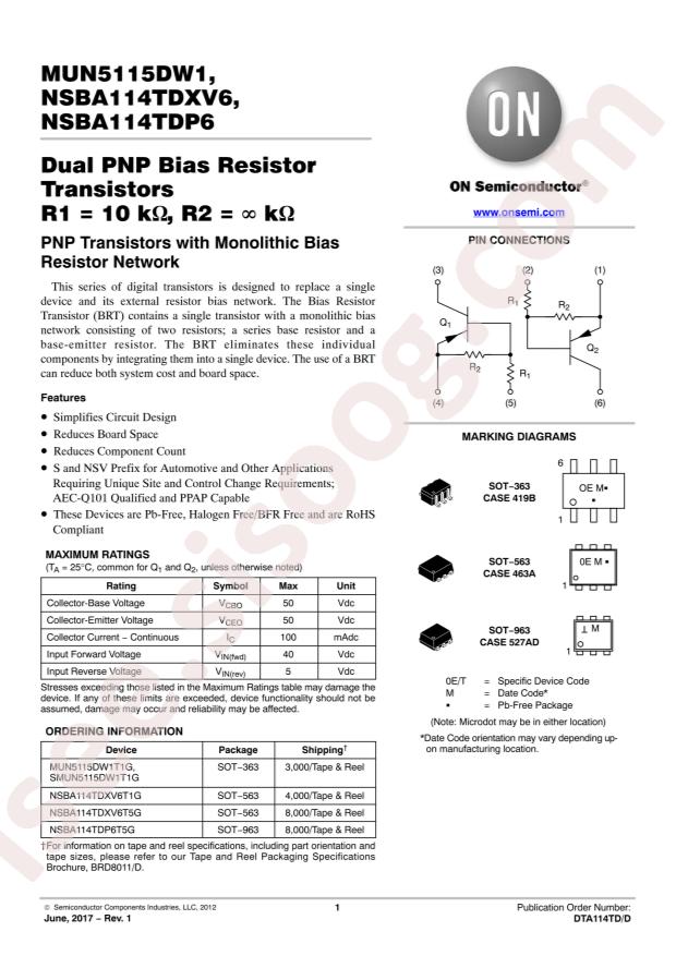 NSBA114TDP6T5G