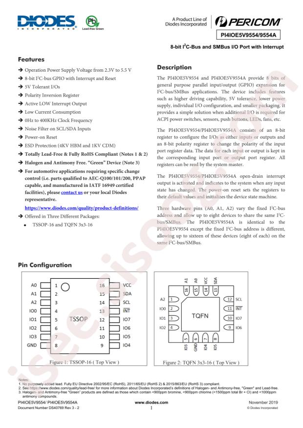 PI4IOE5V9554LE
