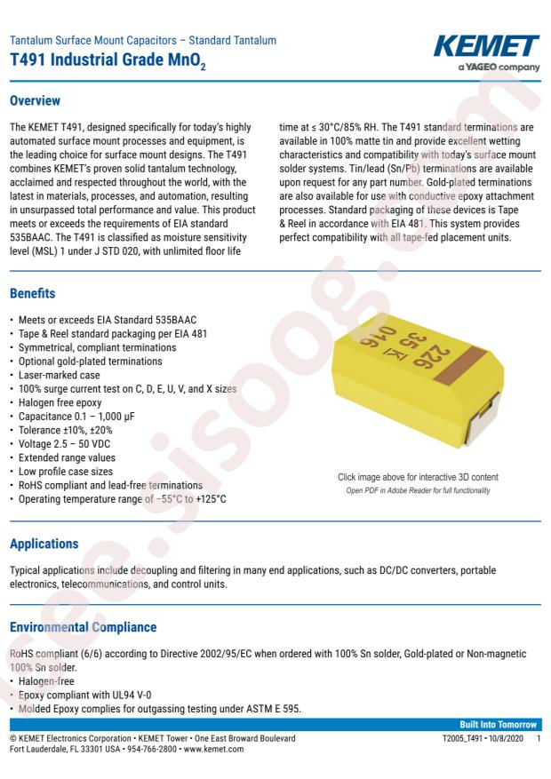 T491A106K010AT