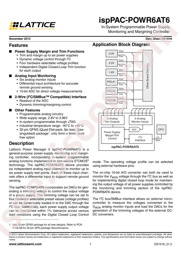 ISPPAC-POWR6AT6-01SN32I
