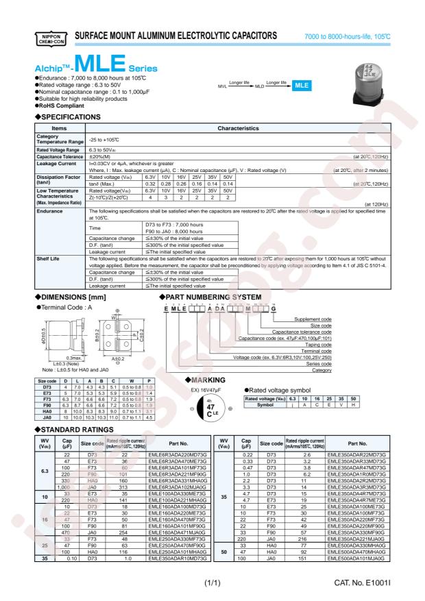 NCC EMLE350ARA4R7ME73G