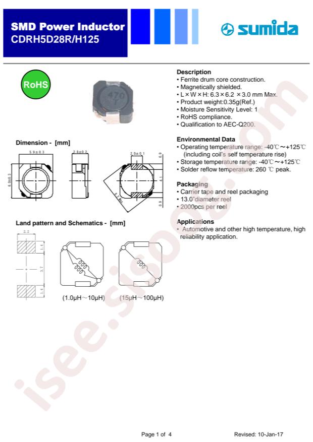 CDRH5D28RH125NP-100MC