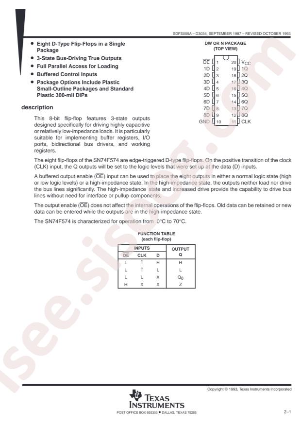 SN74F574DWR