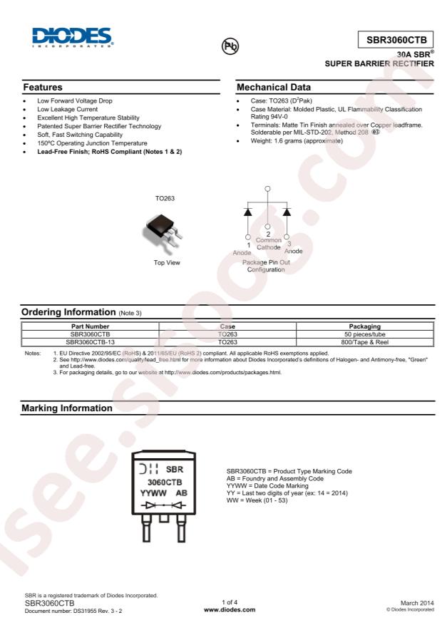SBR3060CTB-13