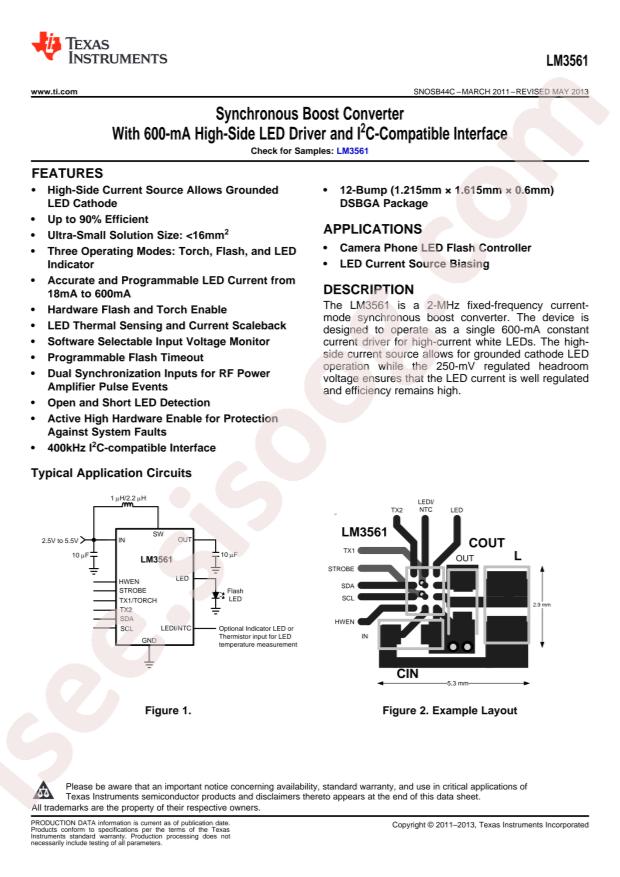 LM3561TME/NOPB