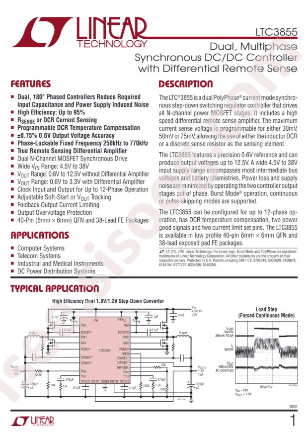 LTC3855IUJ#PBF