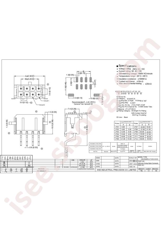 X3025WRS-2x10D-LPSW