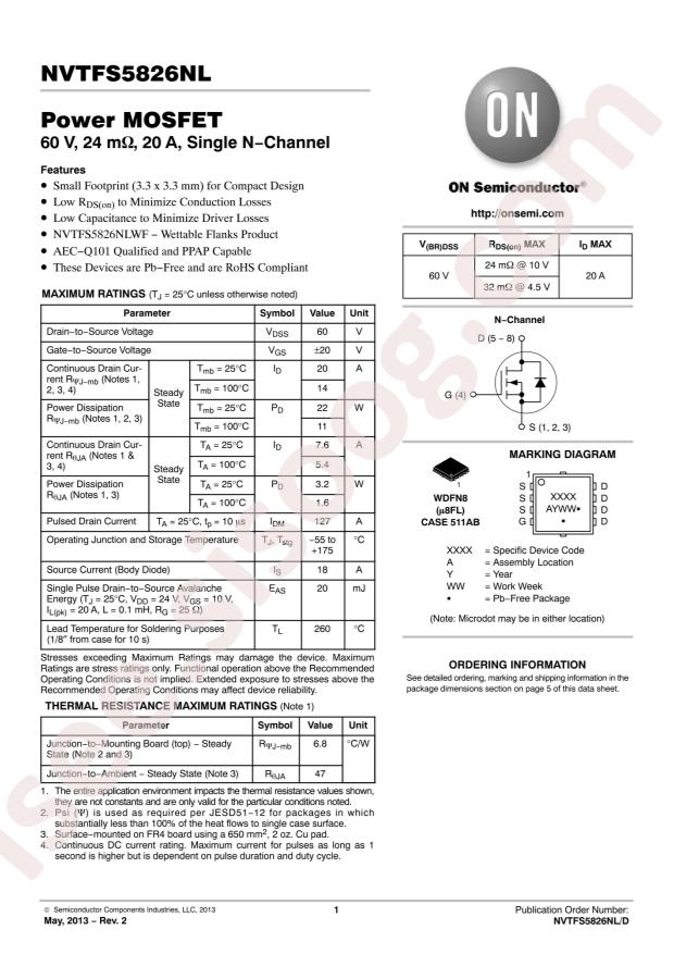 NVTFS5826NLTAG