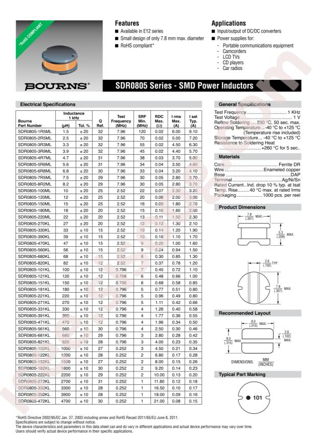 SDR0805-220ML