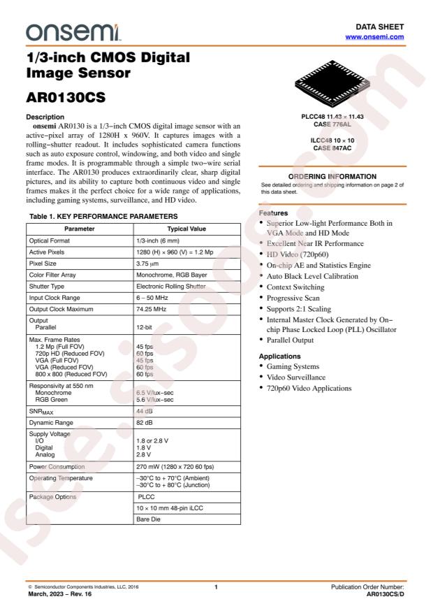 AR0130CSSC00SPCA0-DPBR2