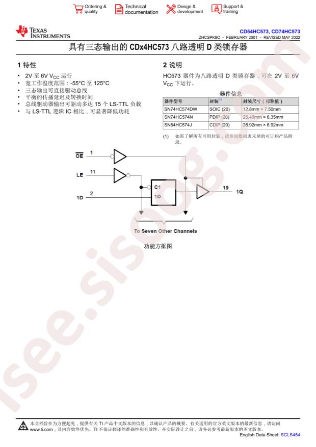 CD74HC573M