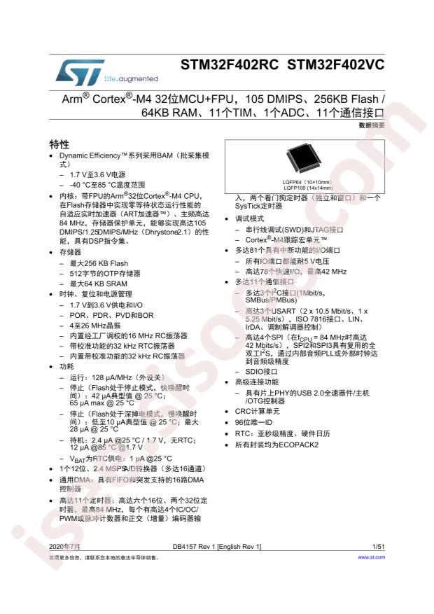 STM32F402RCT6