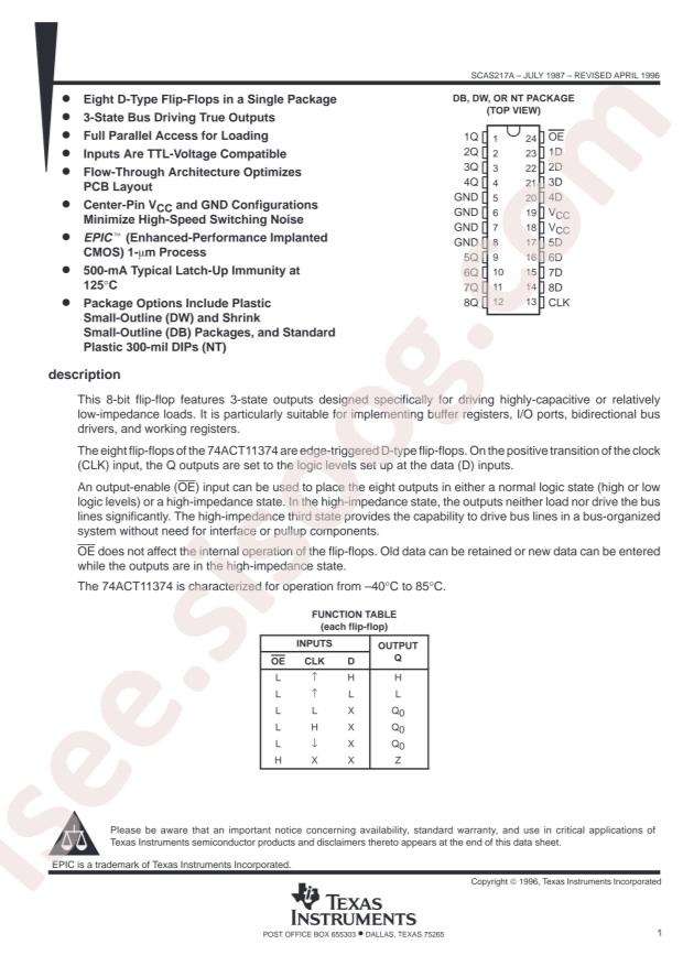 74ACT11374DWR