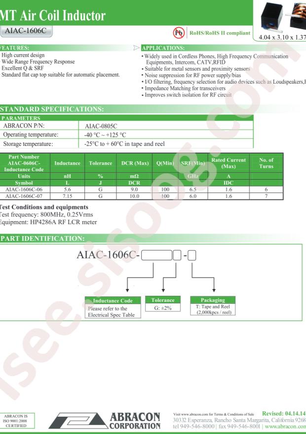 AIAC-1606C-07G-T