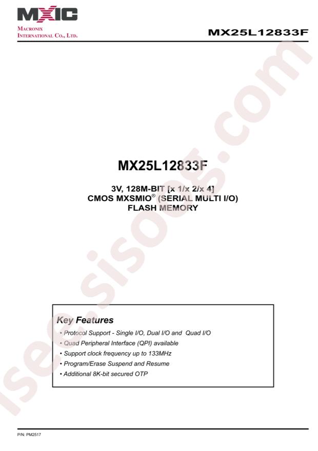 MX25L12833FMI-10G