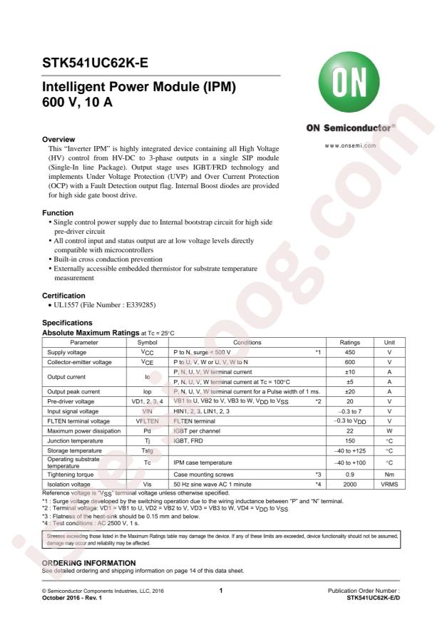 STK541UC62K-E