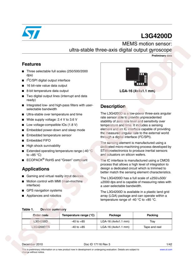 L3G4200DTR