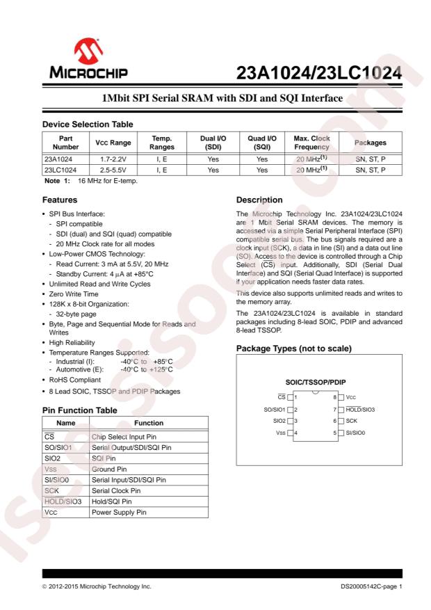 23LC1024T-E/SN