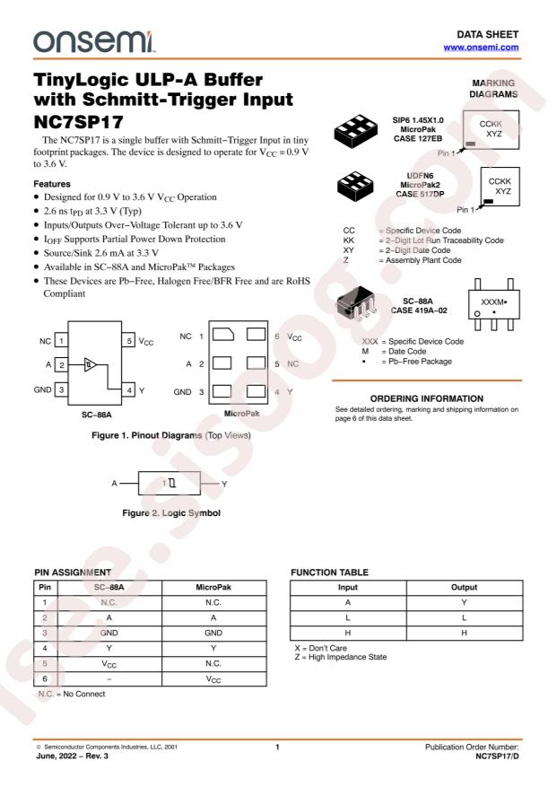 NC7SP17L6X