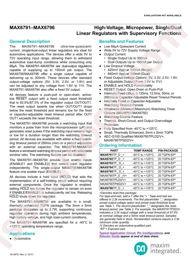 MAX6796TPSD2+