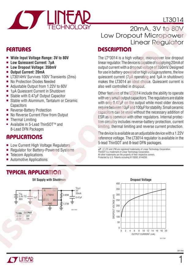 LT3014IDD#PBF