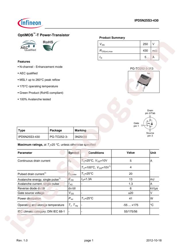 IPD5N25S3-430